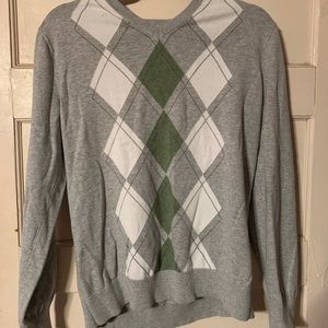 Banana Republic plaid golf sweater